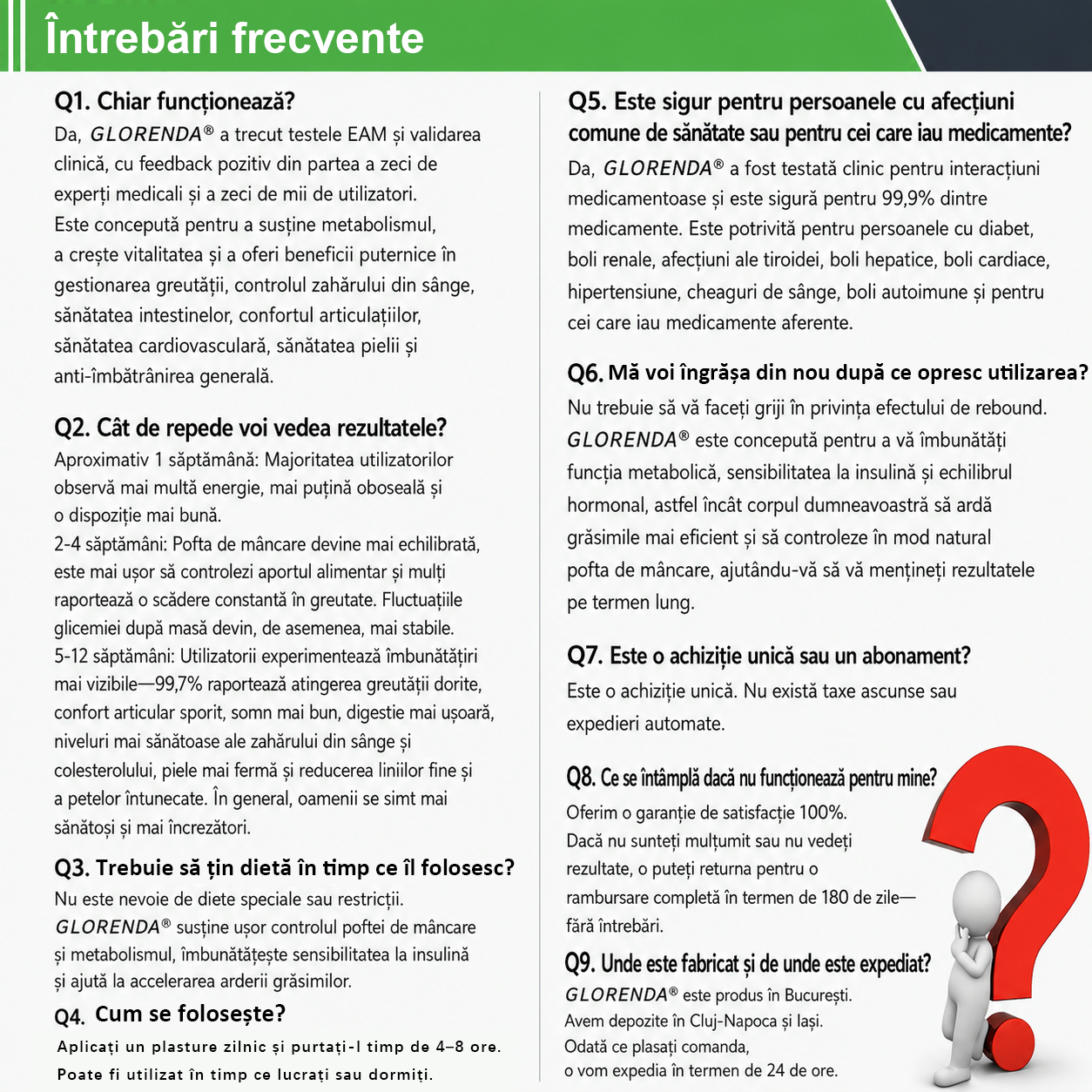 🎊Magazin Oficial | 🌿 GLORENDA® Moringa · Berberină × NAD+ Plasture Avansat Nano cu Microace 10 în 1 (Doar o dată pe zi, schimbări vizibile în 7 zile) ✅ Pentru obezitate, piele lăsată, diabet, apnee în somn, probleme articulare și multe altele