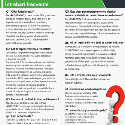🎊Magazin Oficial | 🌿 GLORENDA® Moringa · Berberină × NAD+ Plasture Avansat Nano cu Microace 10 în 1 (Doar o dată pe zi, schimbări vizibile în 7 zile) ✅ Pentru obezitate, piele lăsată, diabet, apnee în somn, probleme articulare și multe altele